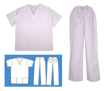 Two Piece Scrub Suit - Pink